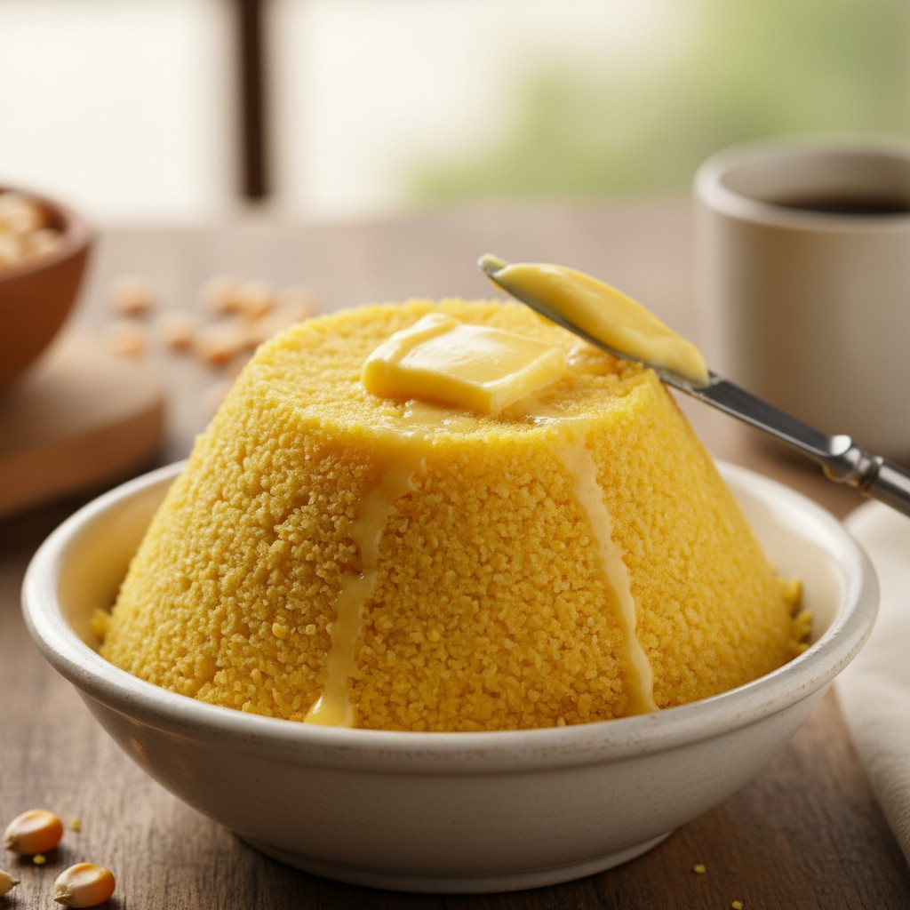 Cuscuz com Margarina